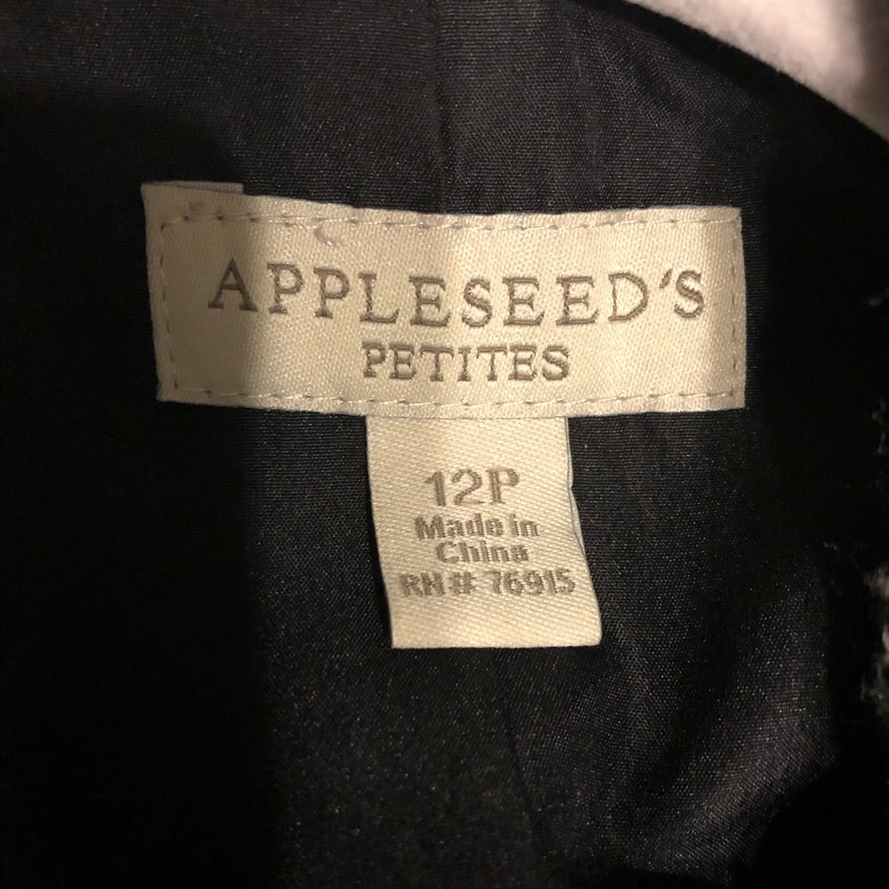 Appleseed’s Petites Black Tweed Blazer - 12P - Picture 3 of 7